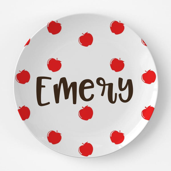 Apples | Plate | Back to School | Gift Idea | Personalized | Dishwasher Safe | Oven Safe | Microwave Safe | DecoWare™