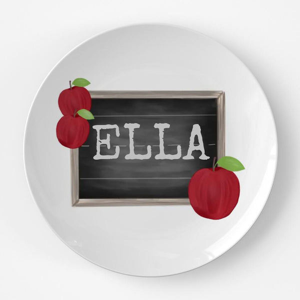 Chalkboard | Plate | Back to School | Gift Idea | Personalized | Dishwasher Safe | Oven Safe | Microwave Safe | DecoWare™