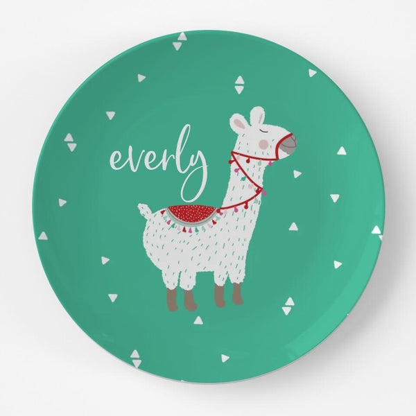 Valentine Llama | Plate | Valentines Day | Gift Idea | Personalized | Dishwasher Safe | Oven Safe | Microwave Safe | DecoWare™