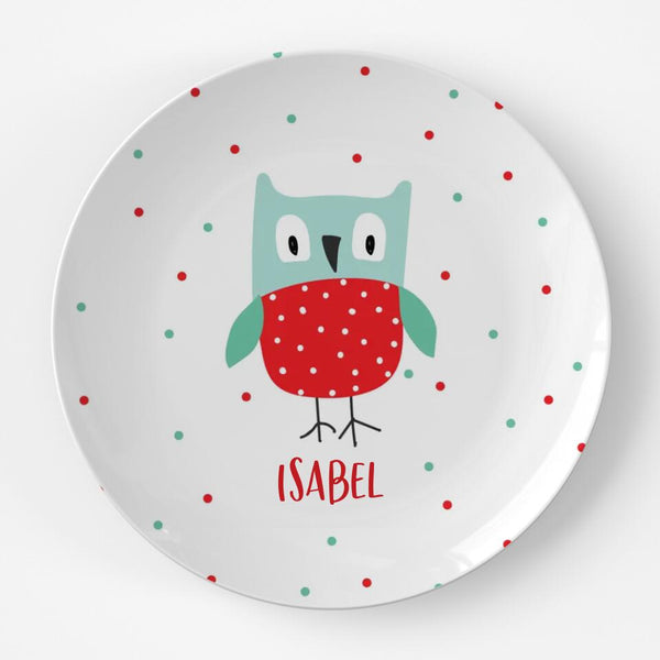 Valentine Owl | Plate | Valentines Day | Gift Idea | Personalized | Dishwasher Safe | Oven Safe | Microwave Safe | DecoWare™