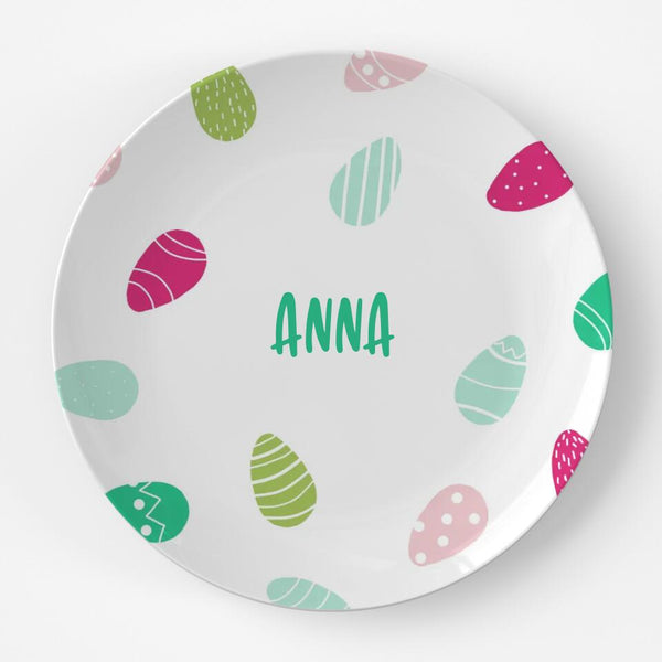 Easter Egg Pink | Plate | Easter | Gift Idea | Personalized | Dishwasher Safe | Oven Safe | Microwave Safe | DecoWare™