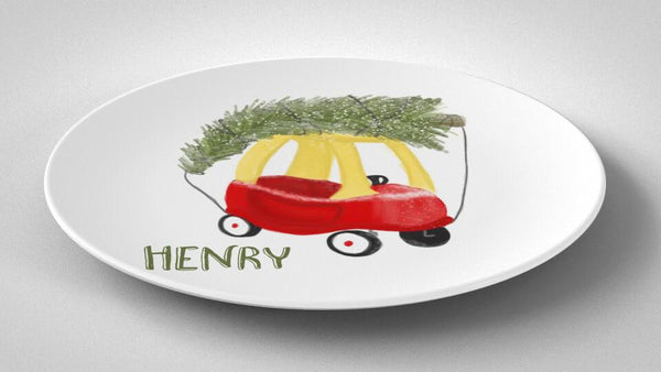 Christmas Coupe | Plate | Christmas | Gift Idea | Personalized | Dishwasher Safe | Oven Safe | Microwave Safe | DecoWare™