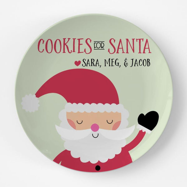 Cookies for Santa | Plate | Christmas | Gift Idea | Personalized | Dishwasher Safe | Oven Safe | Microwave Safe | DecoWare™