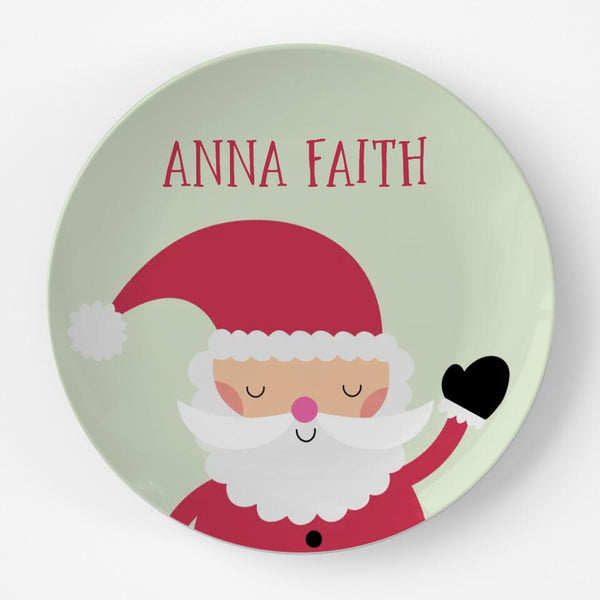 Santa 1 | Plate | Christmas | Gift Idea | Personalized | Dishwasher Safe | Oven Safe | Microwave Safe | DecoWare™