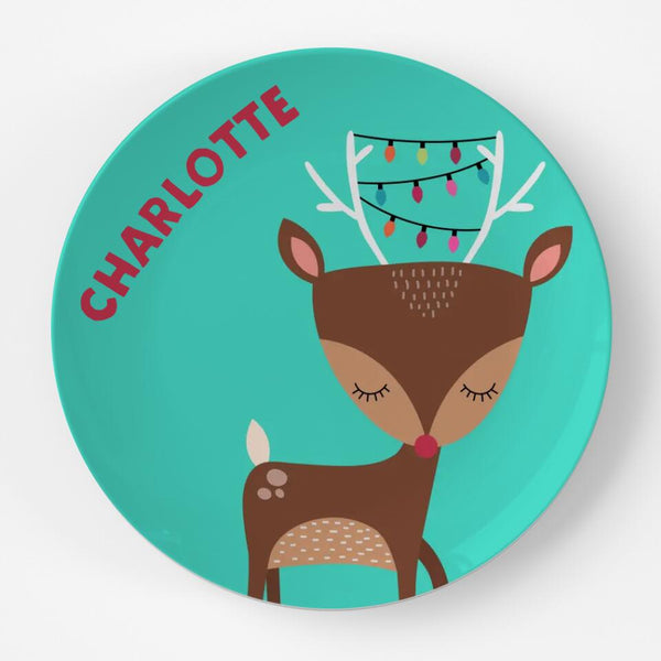 Reindeer | Plate | Christmas | Gift Idea | Personalized | Dishwasher Safe | Oven Safe | Microwave Safe | DecoWare™