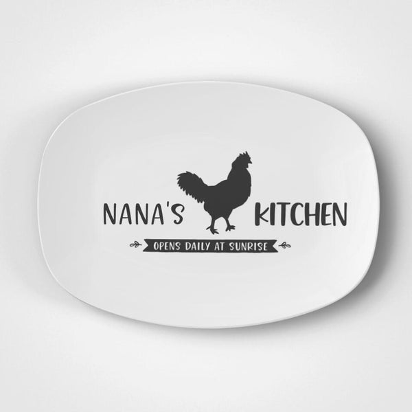 Kitchen Chicken | Platter | Mothers Day | Personalized | Mom | Gift Idea | Microwave Safe | DecoWare™