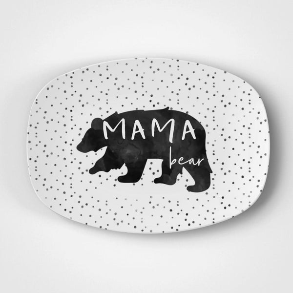 Mom Bear | Platter | Mothers Day | Personalized | Mom | Gift Idea | Microwave Safe | DecoWare™