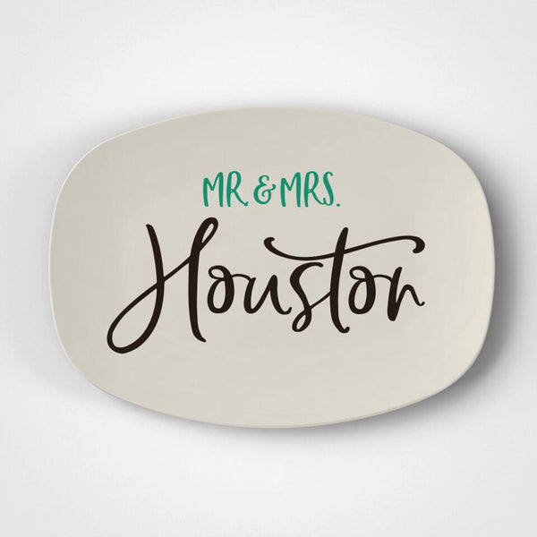 Browntone | Platter | Personalized | Wedding | Anniversary | Gift Idea | Microwave Safe | DecoWare™