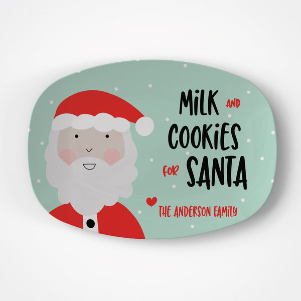 Milk and Cookies Santa Platter