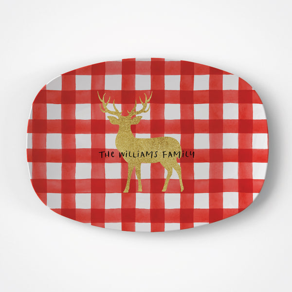 Deer Glitter Platter