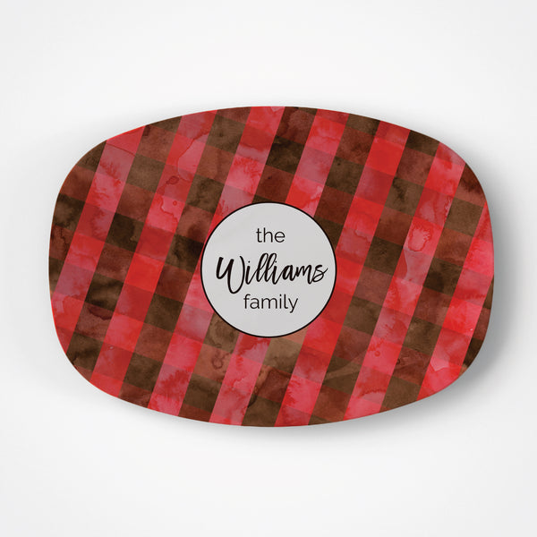 Buffalo Plaid Platter