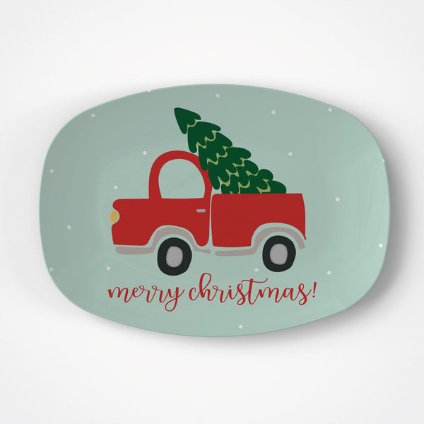 Christmas Truck Platter