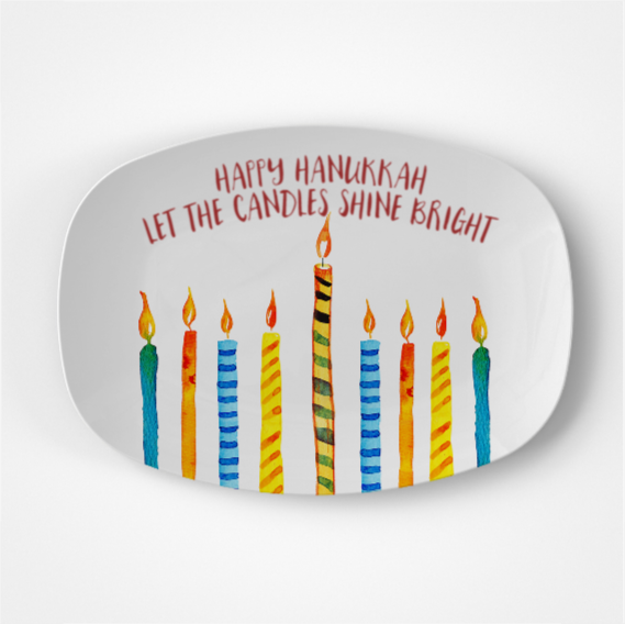 Hanukkah Candles Platter