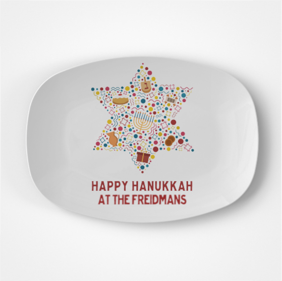 Happy Hanukkah Platter