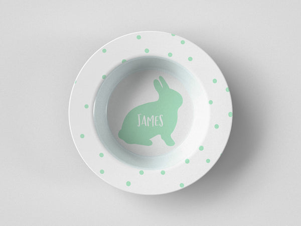 Easter Bunny Silhouette Mint Bowl