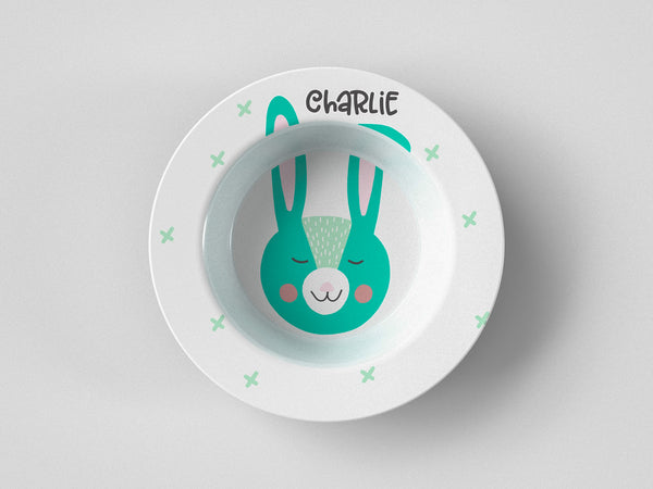 Easter Bunny Ears Blue Bowl