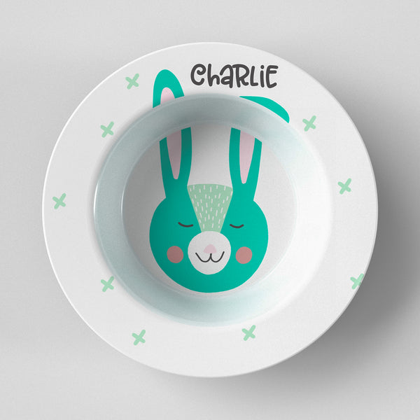 Easter Bunny Ears Blue Bowl